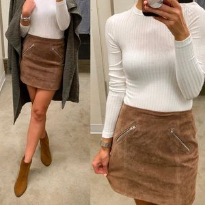 Blank nyc suede mini skirt
